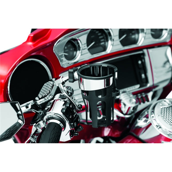 Kuryakyn Reflex Drink Holder Perch Mount Charcoal - Driven Powersports