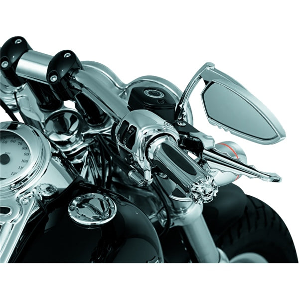 Kuryakyn Replacement Grip Emblems with Throttle Charcoal - Driven Powersports