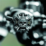 Kuryakyn Replacement Grip Emblems with Throttle Charcoal - Driven Powersports