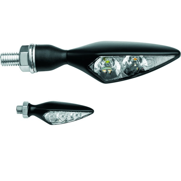 Kuryakyn Rhombus Single Fuction Turn Signal Light Black - Driven Powersports