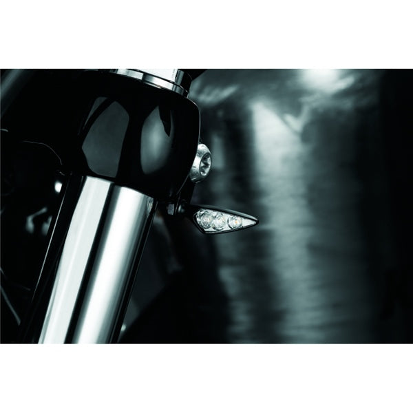 Kuryakyn Rhombus Single Fuction Turn Signal Light Black - Driven Powersports