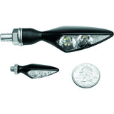 Kuryakyn Rhombus Single Fuction Turn Signal Light Black - Driven Powersports