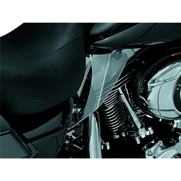 Kuryakyn Saddle Shield Heat Deflector For Harley-Davidson Smoke - Driven Powersports