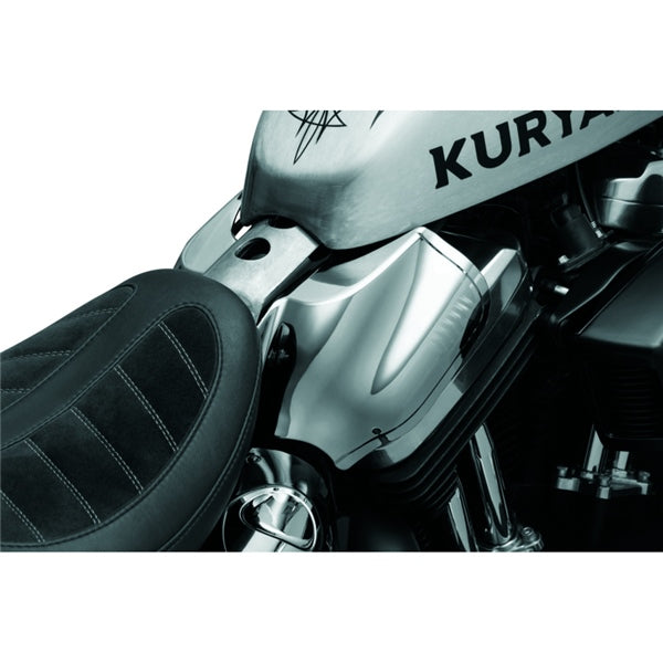 Kuryakyn Saddle Shield Heat Deflector For Harley-Davidson Smoke XL - Driven Powersports