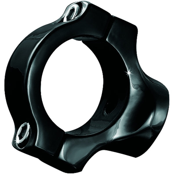 Kuryakyn Side Mount License Plate Holder Clamp For Various Machines Black - Driven Powersports