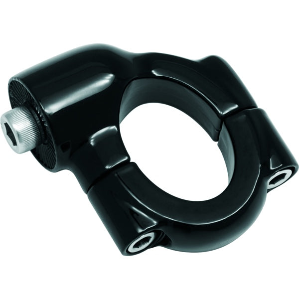 Kuryakyn Side Mount License Plate Holder Clamp For Harley-Davidson Black - Driven Powersports