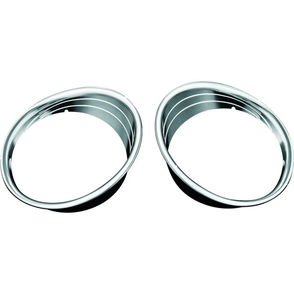 Kuryakyn Driving Ligh Bezel For Harley-Davidson / Indian Charcoal - Driven Powersports