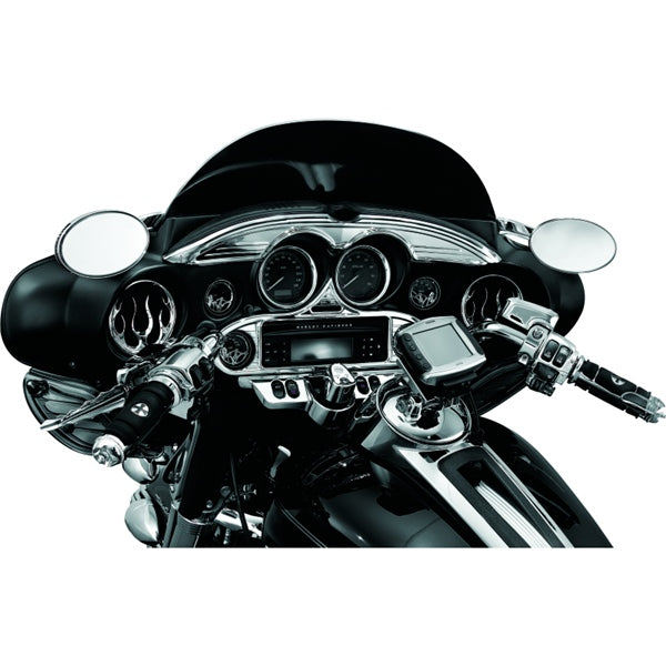 Kuryakyn Speaker Grill For Harley-Davidson Charcoal - Driven Powersports