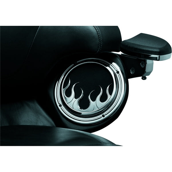 Kuryakyn Speaker Grill For Harley-Davidson Charcoal - Driven Powersports