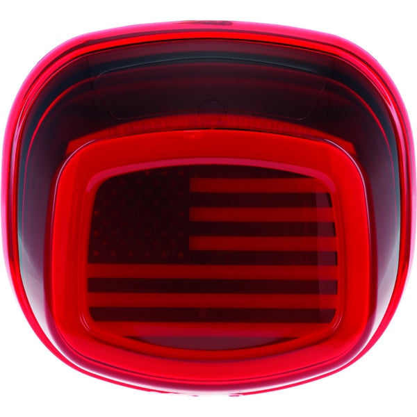 Kuryakyn Taillight Lense without License Light For Harley-Davidson Red - Driven Powersports