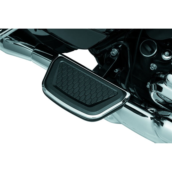 Kuryakyn Hex Passenger Board Insert For Harley-Davidson Charcoal - Driven Powersports