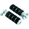 Kuryakyn Iso Peg with Male Adapter Charcoal - Driven Powersports