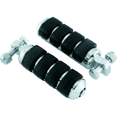 Kuryakyn Iso Peg with Male Adapter Charcoal - Driven Powersports
