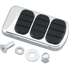 Kuryakyn Iso Standard Brake Pedal Pad For Harley-Davidson Charcoal/Black - Driven Powersports
