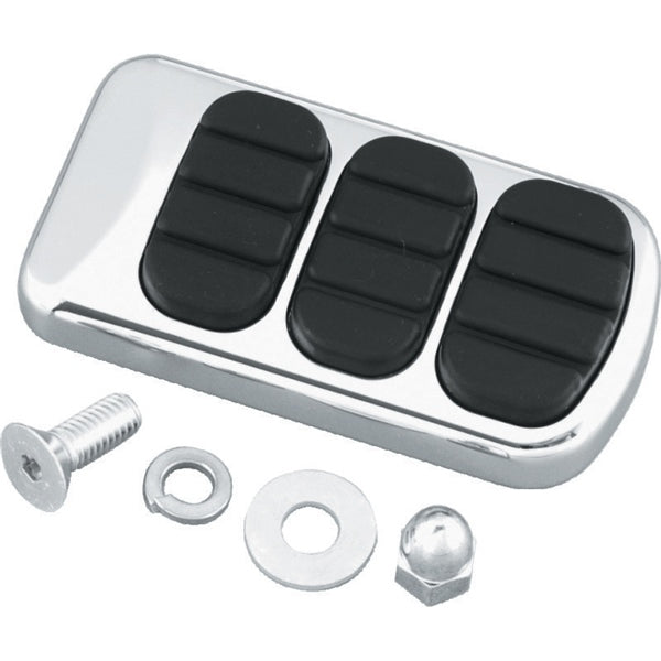 Kuryakyn Iso Standard Brake Pedal Pad For Harley-Davidson Charcoal/Black - Driven Powersports