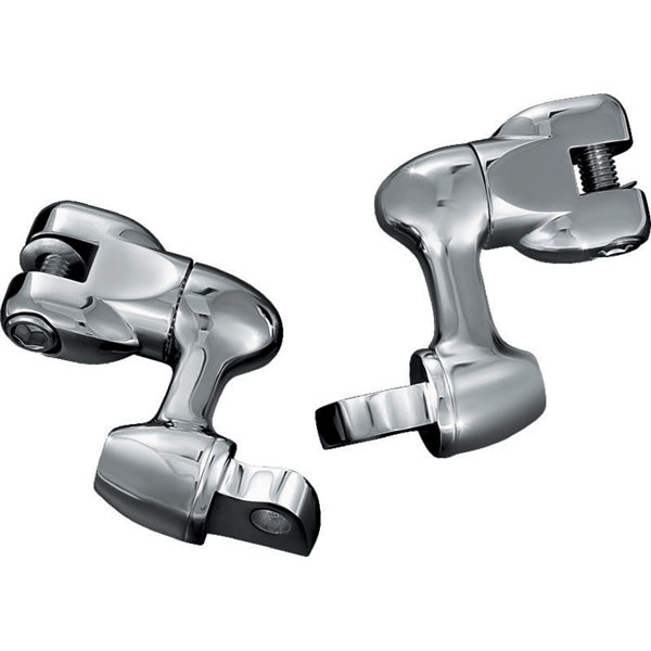 Kuryakyn Footpegs Adapter with Male Adapter Chrome - Driven Powersports
