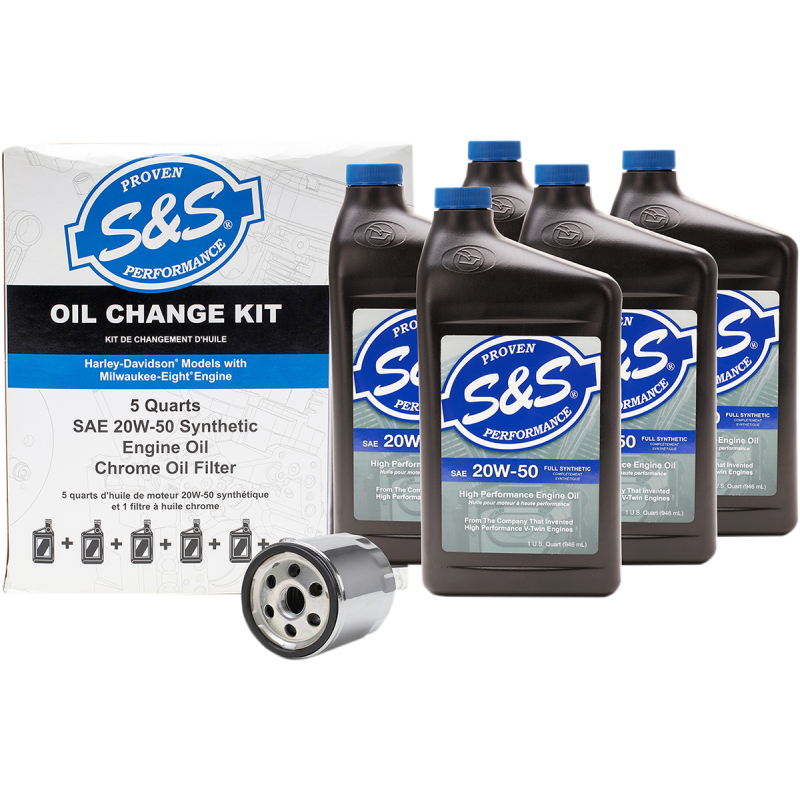 S&S OIL CHANGE KIT M8 Front - Driven Powersports