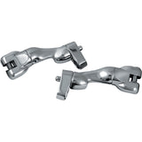 Kuryakyn Adjustable Passanger Peg Adapter For Harley-Davidson & More Chrome - Driven Powersports