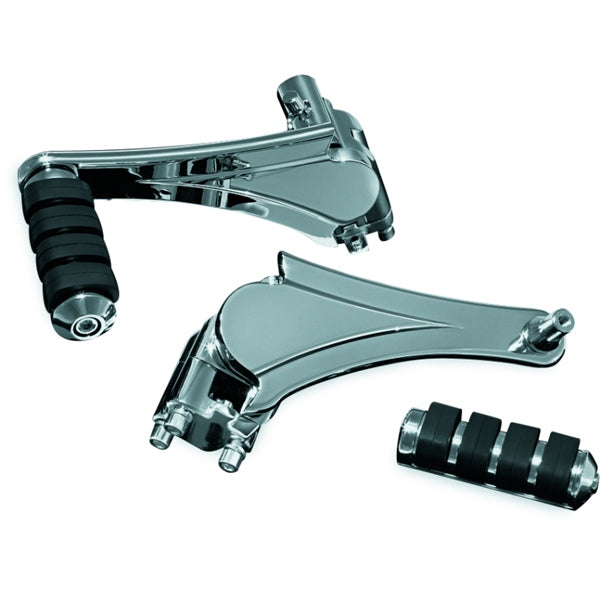 Kuryakyn Adjustable Passenger Peg with Iso Small Peg Chrome S - Driven Powersports