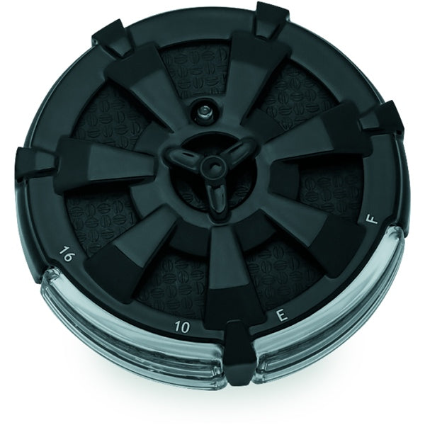 Kuryakyn Alley Cat Fuel & Battery Gauge For Harley-Davidson Black - Driven Powersports