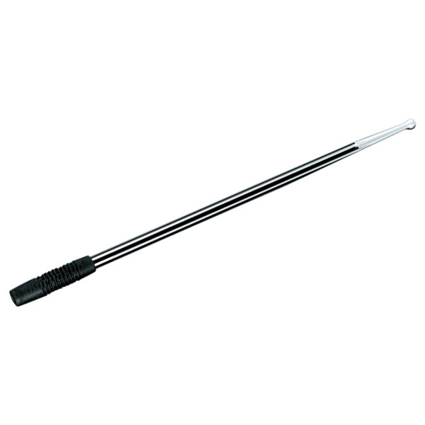 Kuryakyn Billet Antenna Round/Grooved For Harley-Davidson & More Black - Driven Powersports