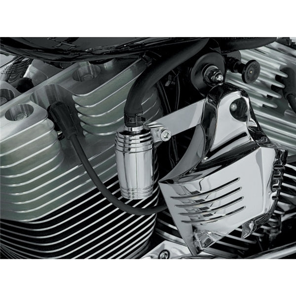 Kuryakyn Bluegrass Breather Catch Tank Chrome - Driven Powersports