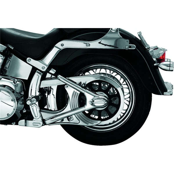 Kuryakyn Boomerang Frame Cover For Harley-Davidson Chrome - Driven Powersports