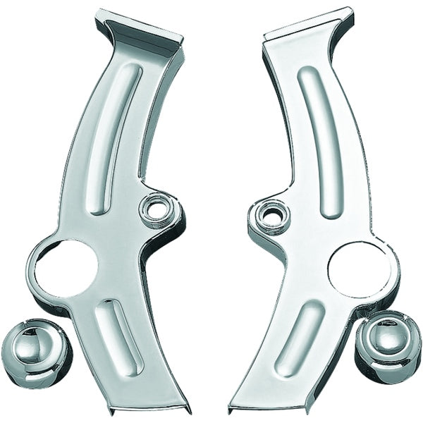 Kuryakyn Boomerang Frame Cover For Harley-Davidson Chrome - Driven Powersports
