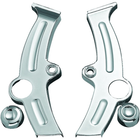 Kuryakyn Boomerang Frame Cover For Harley-Davidson Chrome - Driven Powersports