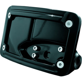 Kuryakyn Curved License Plate Holder Black - Driven Powersports
