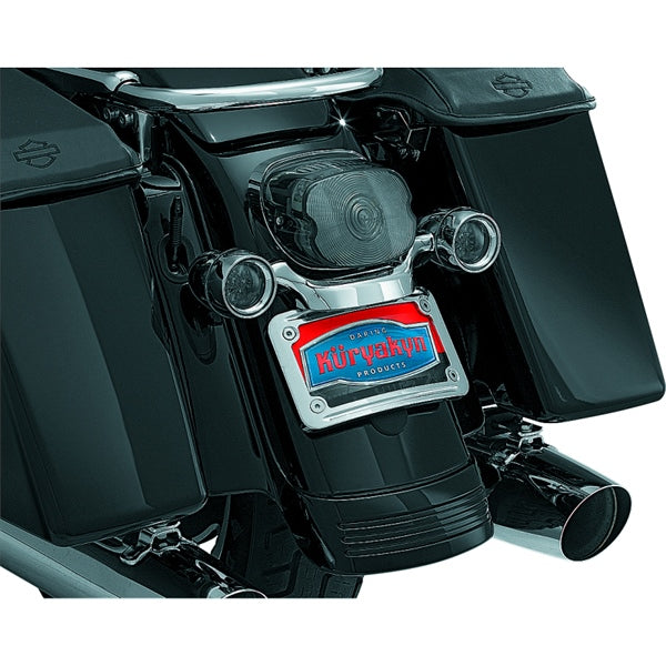 Kuryakyn License Plate Frame For Harley-Davidson Chrome - Driven Powersports