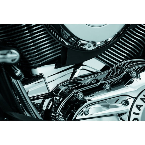Kuryakyn Cylinder Base Cover For Harley-Davidson / Indian Chrome - Driven Powersports