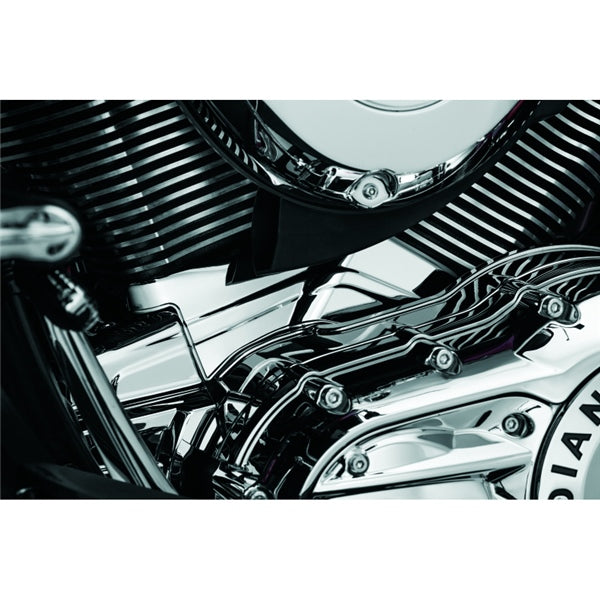 Kuryakyn Cylinder Base Cover For Harley-Davidson / Indian Chrome - Driven Powersports