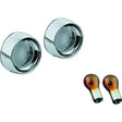 Kuryakyn Bezel Turn Signal - Honda & Kawasaki For Various Machines White/Smoke - Driven Powersports