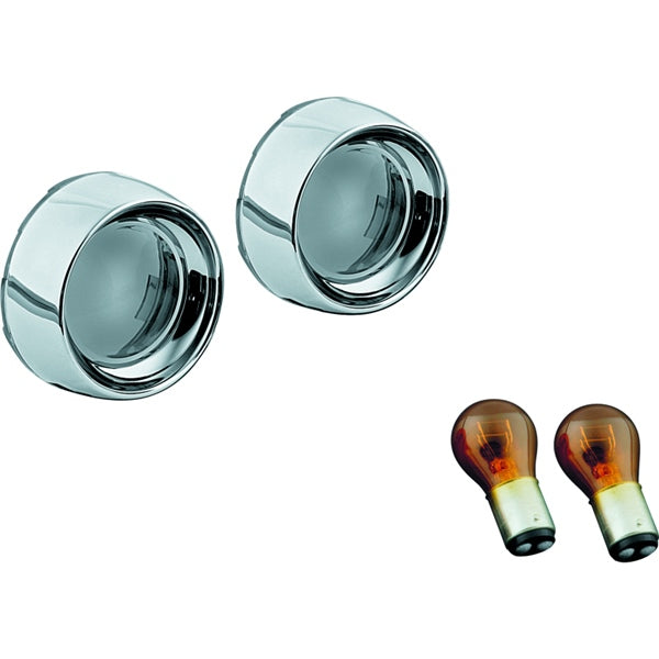 Kuryakyn Bezel Turn Signal - Honda & Kawasaki For Various Machines White/Smoke - Driven Powersports