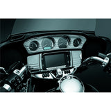 Kuryakyn Deluxe Tri-Line Stereo Trim For Harley-Davidson Chrome - Driven Powersports