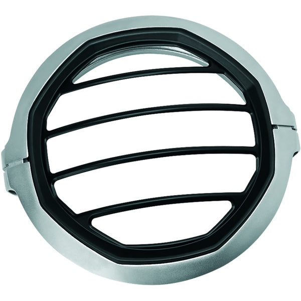 Kuryakyn Dillinger Headlight Trim Silver - Driven Powersports