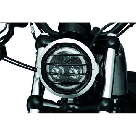 Kuryakyn Dillinger Headlight Trim Silver - Driven Powersports