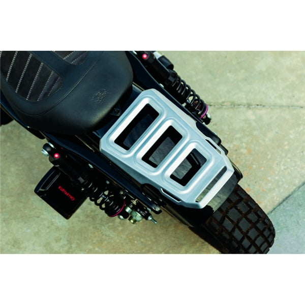 Kuryakyn Dillinger Luggage Rack For Harley-Davidson Silver - Driven Powersports