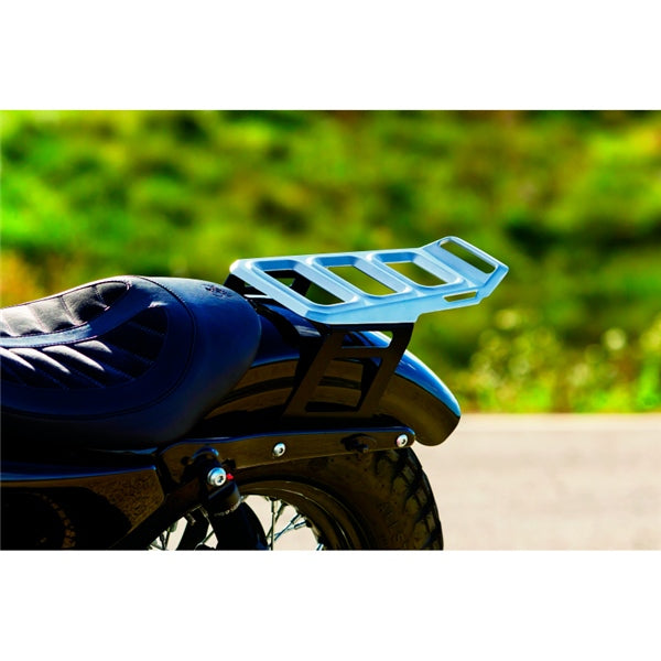 Kuryakyn Dillinger Luggage Rack For Harley-Davidson Silver - Driven Powersports