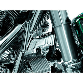 Kuryakyn Downtube Cross Brace Cover For Harley-Davidson Chrome - Driven Powersports