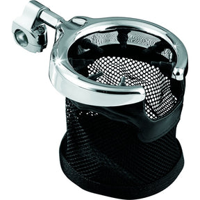 Kuryakyn Mesh Basket Drink Holder Perch Mount Chrome - Driven Powersports