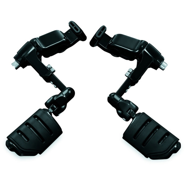 Kuryakyn Ergo III Dually ISO Peg With Adjustable Mount For Honda Black - Driven Powersports