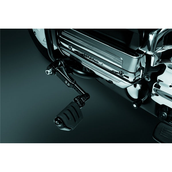 Kuryakyn Ergo III Dually ISO Peg With Adjustable Mount For Honda Black - Driven Powersports
