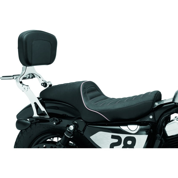 Kuryakyn Fixed Mount Backrest For Harley-Davidson Chrome - Driven Powersports
