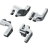 Kuryakyn Floorboard Relocator Bracket For Harley-Davidson Chrome - Driven Powersports