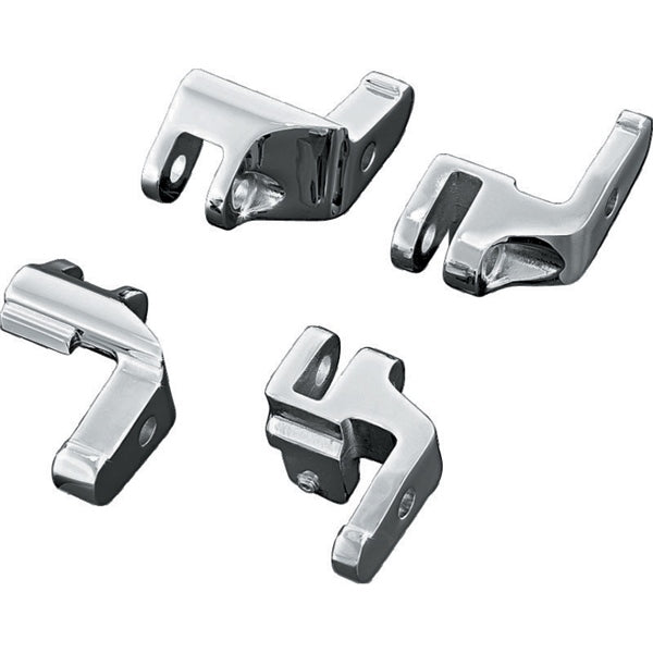 Kuryakyn Floorboard Relocator Bracket For Harley-Davidson Chrome - Driven Powersports
