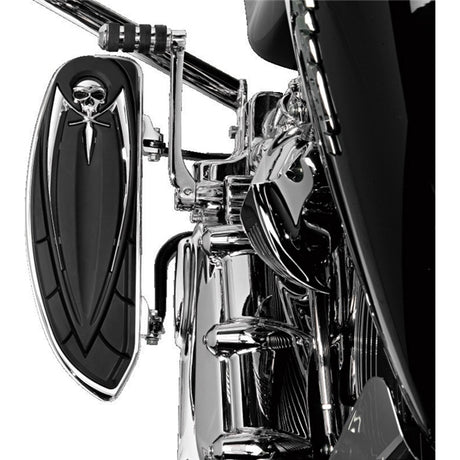 Kuryakyn Floorboard Relocator Bracket For Harley-Davidson Chrome - Driven Powersports