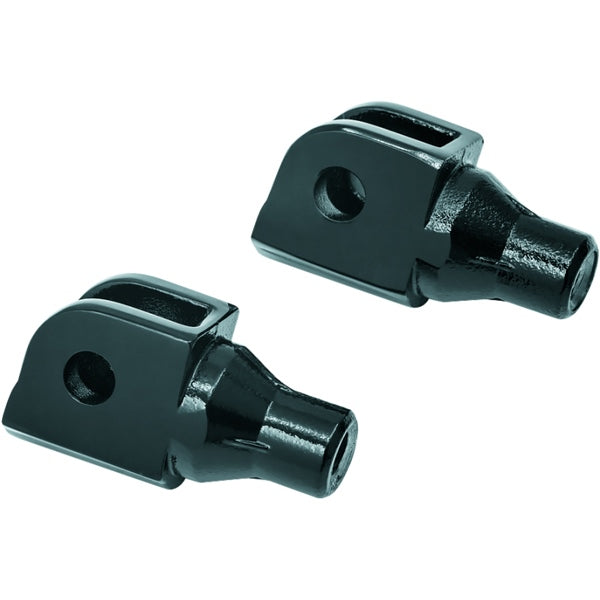 Kuryakyn Front Tapered Peg Adapter For Honda / Suzuki / Triumph Black - Driven Powersports