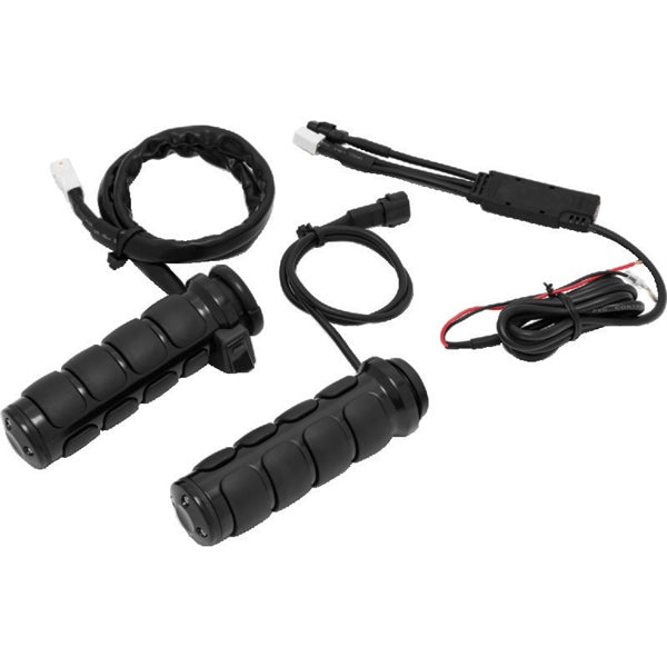 Kuryakyn Heated ISO Grip Throttle-By-Wire Black - Driven Powersports